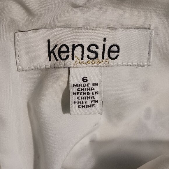 New‎ Kensie Dresses Womens Mini Eyelet Fit & Flare Dress Citron Multi Size 6 - Picture 6 of 12